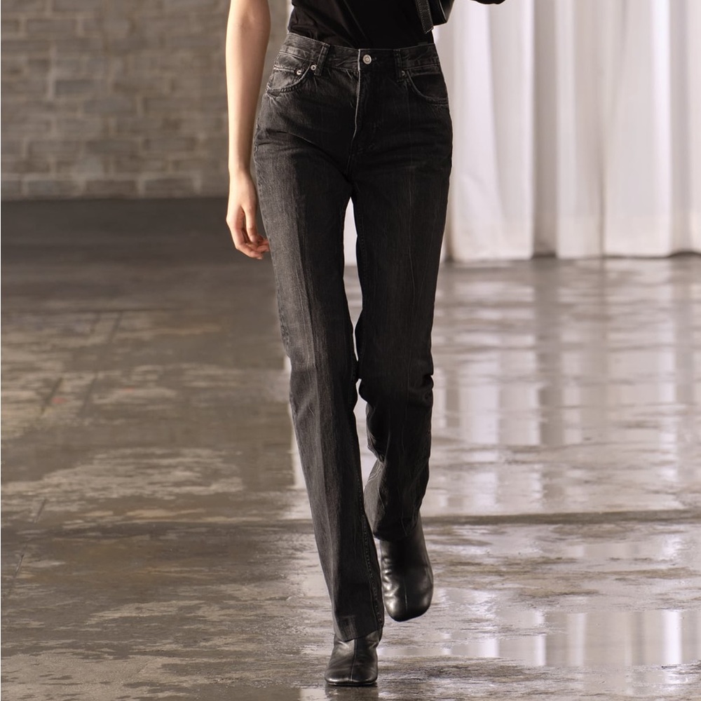 Zara High Rise Boot Cut ZW Collection Jeans